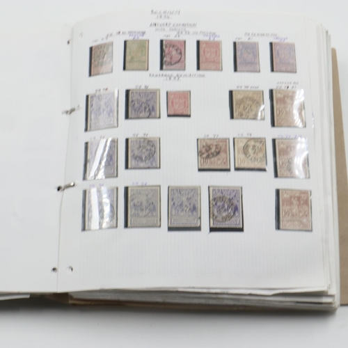 133 - Belgium stamp album 1851 and later, including German occupation. UK P&P Group 1 (£16+VAT for the fir... 