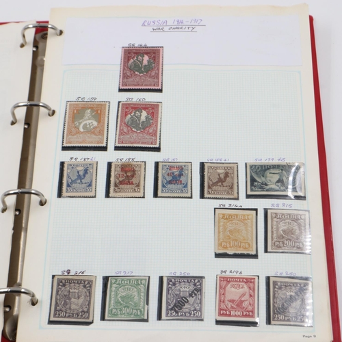 140 - Album of early Russian and Russian satellite states. UK P&P Group 1 (£16+VAT for the first lot and £... 