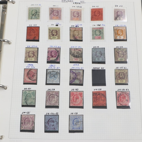 142 - Album of Malaysia, Straits Settlements and Malay State stamps. UK P&P Group 1 (£16+VAT for the first... 