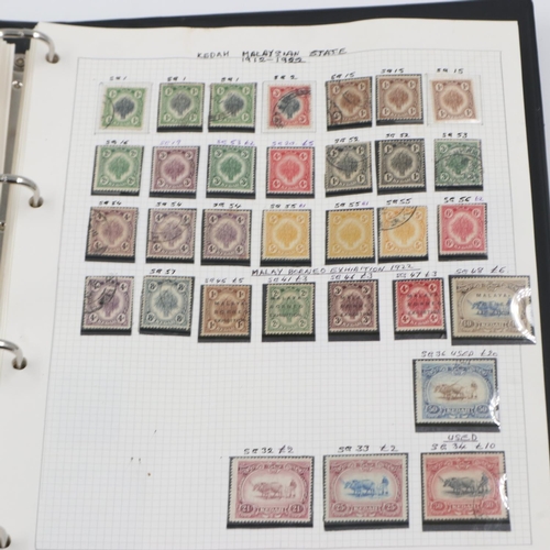 142 - Album of Malaysia, Straits Settlements and Malay State stamps. UK P&P Group 1 (£16+VAT for the first... 