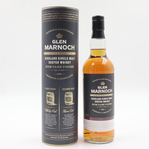 151 - Glen Marnoch limited release single malt Scotch whisky rum cask finish, 70cl in card sleeve. UK P&P ... 