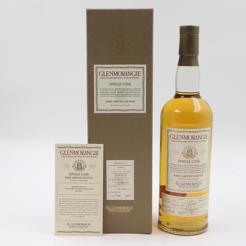 155 - Glenmorangie 1995 single cask 3170 Scotch whisky, bottled at cask strength 59.6 vol, 75cl, 63/297, w... 