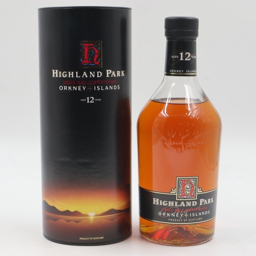 187 - Highland Park Orkney Island 12 years old 100 cl bottle, 43%. UK P&P Group 2 (£20+VAT for the first l... 