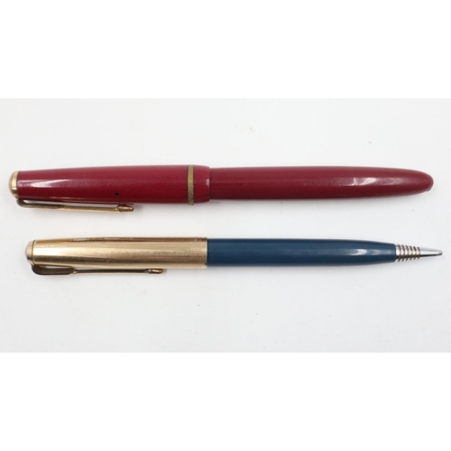 50A - Parker fountain pen with 14ct gold nib and a Parker pencil. UK P&P Group 1 (£16+VAT for the first lo... 