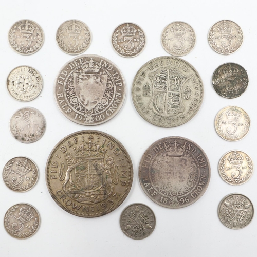 86A - Mixed UK silver coins. UK P&P Group 1 (£16+VAT for the first lot and £2+VAT for subsequent lots)