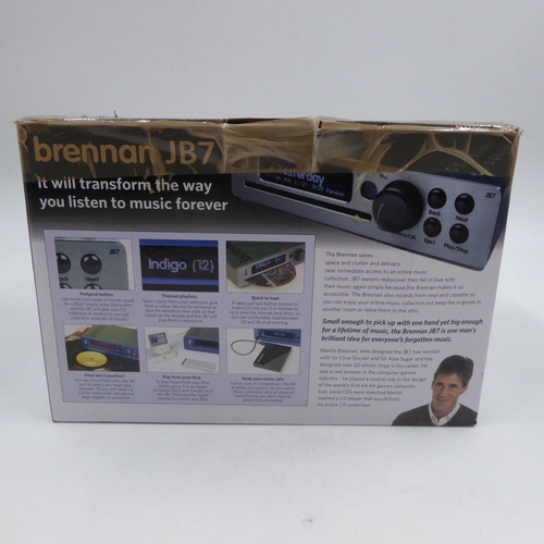 416 - Brennan JB7 boxed CD player/storage drive. UK P&P Group 2 (£20+VAT for the first lot and £4+VAT for ... 