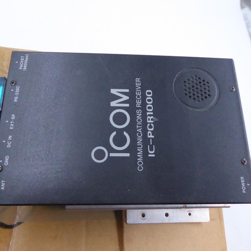 431 - Icom IC-PCR1000 PC controlled receiver/scanner, with leads, instructions, power supply and a Cobra s... 