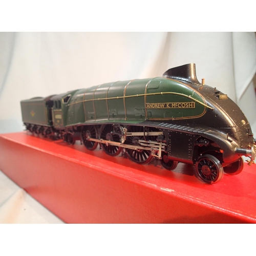 2051 - O gauge kit built class A4, Andrew K McCosh, 60003, green, late crest, two rail fine scale, excellen... 