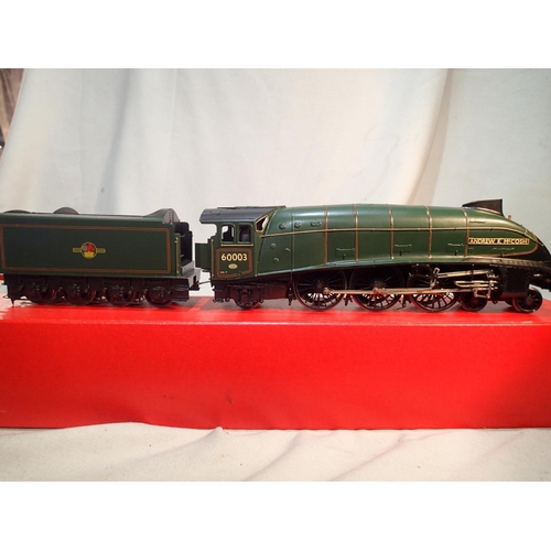 2051 - O gauge kit built class A4, Andrew K McCosh, 60003, green, late crest, two rail fine scale, excellen... 