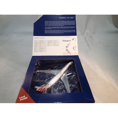 2077 - 1/400 scale Gemini Jets Boeing 747-400 British Airways, near mint, storage wear to box. UK P&P Group... 