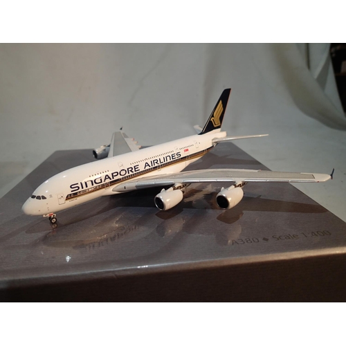 2084 - 1/400 scale Singapore Airlines A380, inaugural flight, Tokyo-Singapore 20th May 2008, near mint, box... 