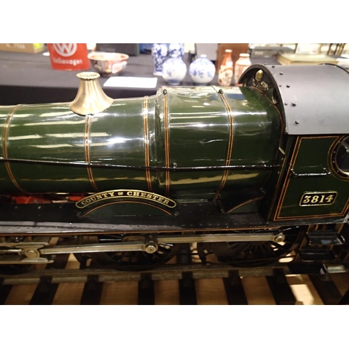 2113 - Live steam 3.5inch gauge, Don Young design County Carlow, coal fired, finished as 3814, County of Ch... 