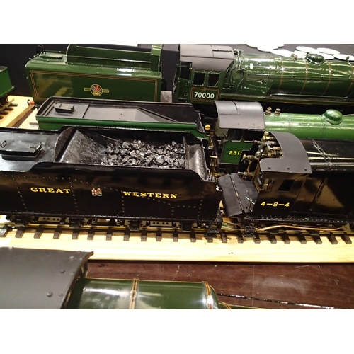 2116 - Live steam 2.5inch gauge, Uranus, LBSC design 4.8.4 with bogie tender, finished in black, Great West... 