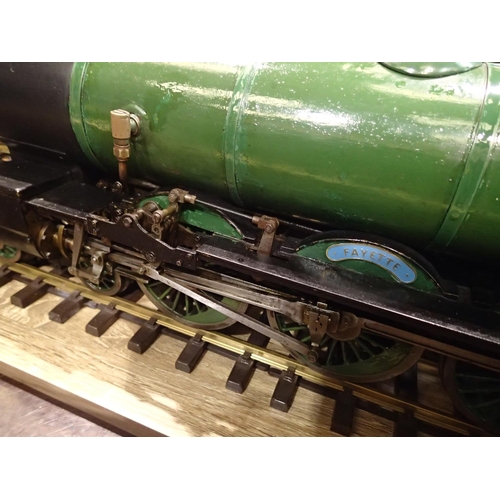 2117 - Live steam 2.5inch gauge, Fayette, LBSC design Pacific with bogie tender, finished in Southern green... 