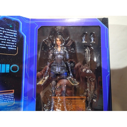 2148 - Two Mass Effect 3 boxed figures by Play Arts: Commander Shepard & Ashley Williams. Boxes have been o... 