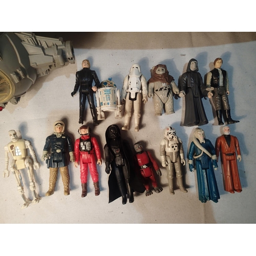 2179 - 14 unboxed original Star Wars figures in VG condition (Luke Skywalker has a gnawed foot), Rebel Tran... 