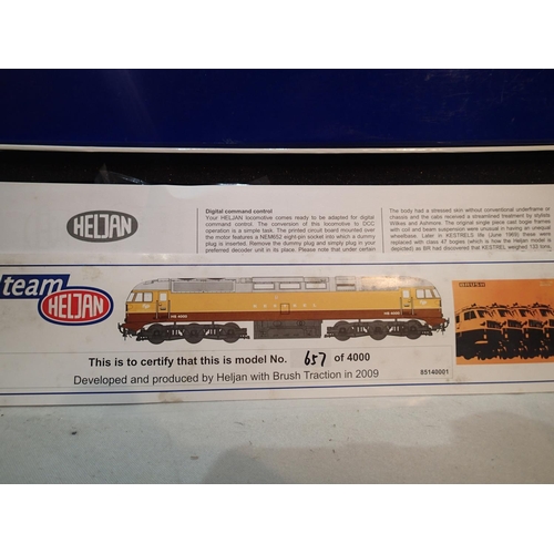 2280 - OO gauge Heljan Kestrel, limited edition 657/4000, near mint, boxed. UK P&P Group 1 (£16+VAT for the... 