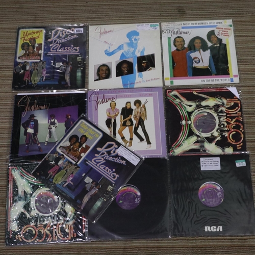 803 - Ten Shalamar Disco classics. UK P&P Group 2 (£20+VAT for the first lot and £4+VAT for subsequent lot... 