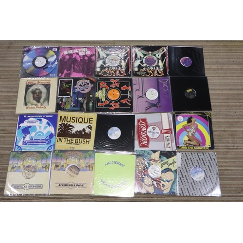 804 - Twenty Disco classics including promos. UK P&P Group 4 (£25+VAT per lot)