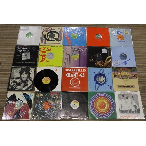 807 - Twenty mixed disco/Funk 12 inch singles including promos. UK P&P Group 4 (£25+VAT per lot)