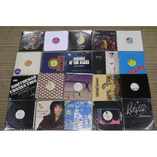 809 - Twenty mixed disco/Funk 12 inch singles including promos. UK P&P Group 4 (£25+VAT per lot)