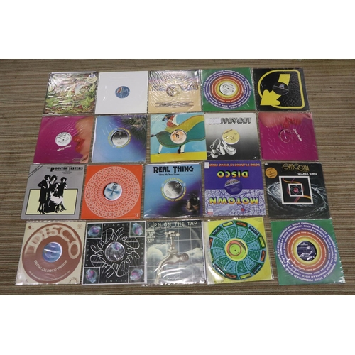 827 - Twenty classic Disco/Funk 12 inch singles including promos. UK P&P Group 4 (£25+VAT per lot)