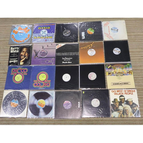 883 - Twenty classic Disco hits including promos. UK P&P Group 4 (£25+VAT per lot)