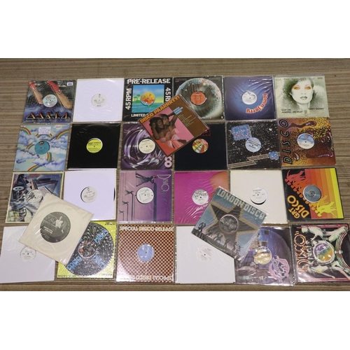 908 - Twenty seven mixed Disco/Funk 12 inch singles including some promos. UK P&P Group 4 (£25+VAT per lot... 