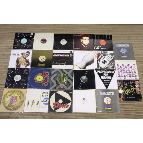 992Y - Twenty two mixed Dance and Alternative 12 inch singles. UK P&P Group 4 (£25+VAT per lot)