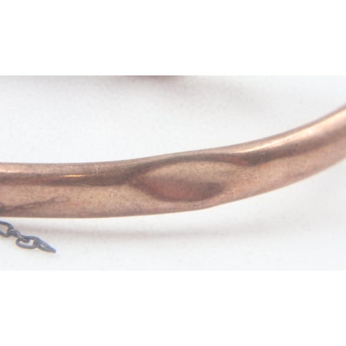 2 - Victorian 9ct gold bangle with twist design, L: 60 mm, 12.2g. UK P&P Group 0 (£6+VAT for the first l... 