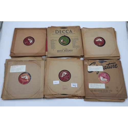 700N - Fifty mixed His Masters Voice jazz 78s including Fats Waller. UK P&P Group 4 (£25+VAT per lot)