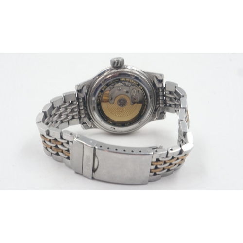 103 - ORIS: gents Big Crown Original automatic wristwatch, with exhibition glass backplate and date hand, ... 