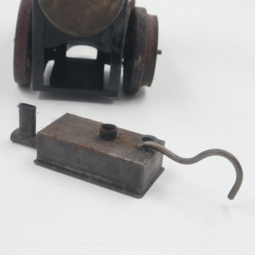 125 - Bing Werke German made live steam traction engine, L: 17cm. UK P&P Group 1 (£16+VAT for the first lo... 