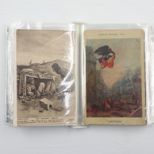 130 - Approximately 100 WWI military and war themed postcards. UK P&P Group 1 (£16+VAT for the first lot a... 