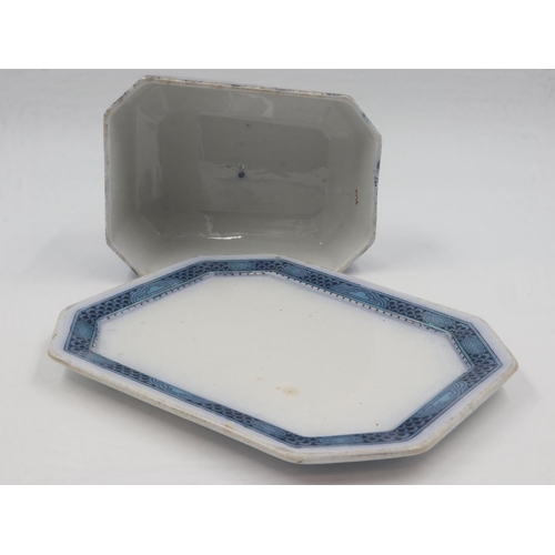 228 - Keeling and Co Losol ware butter dish and cover in the Chartley pattern. UK P&P Group 2 (£20+VAT for... 