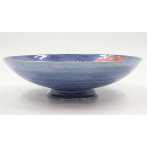 229 - Moorcroft footed bowl in the Anemone pattern, no cracks or chips, D: 18 cm. UK P&P Group 2 (£20+VAT ... 