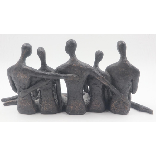 306 - Five figure sculpture, no cracks or chips, L: 34 cm. UK P&P Group 3 (£30+VAT for the first lot and £... 