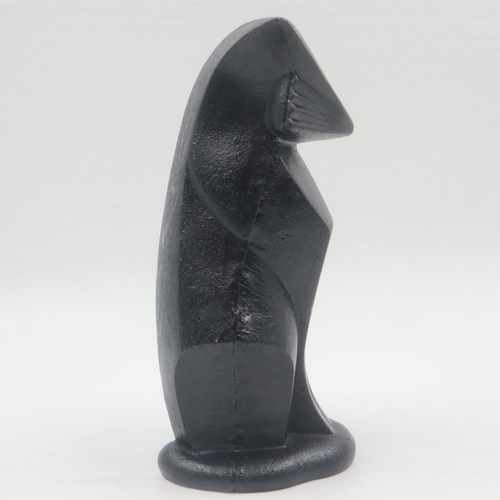 308 - Cast iron Art Deco style cat doorstop. UK P&P Group 2 (£20+VAT for the first lot and £4+VAT for subs... 