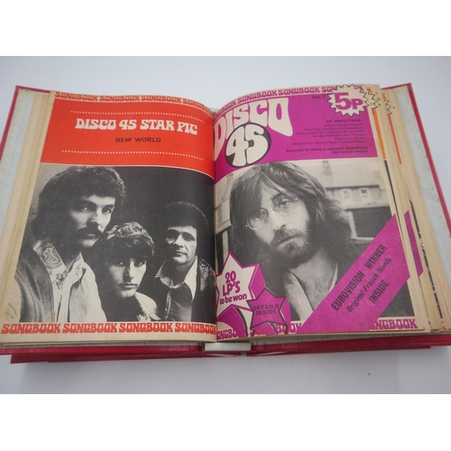 340 - Three volumes of Disco 45 song books, no. 1-73. Not available for in-house P&P