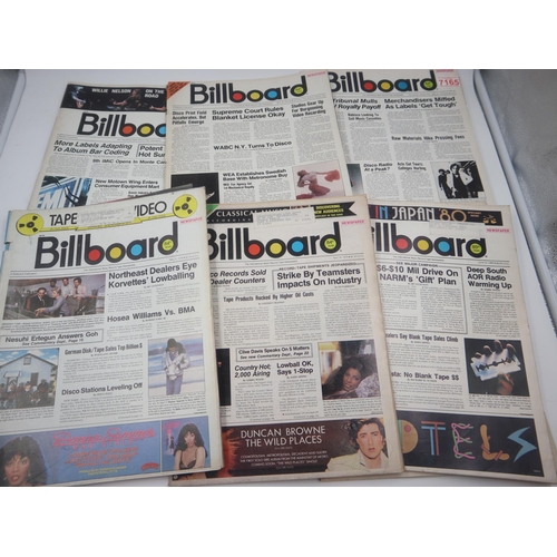 346 - Approximately eighty copies of Billboard Magazine, 1970s to 1980. Not available for in-house P&P