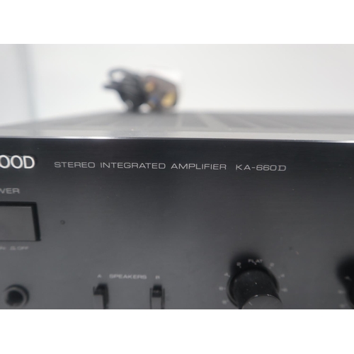 349 - Kenwood stereo integrated amplifier model KA660D with MM/MC Phonostage, working. Not available for i... 