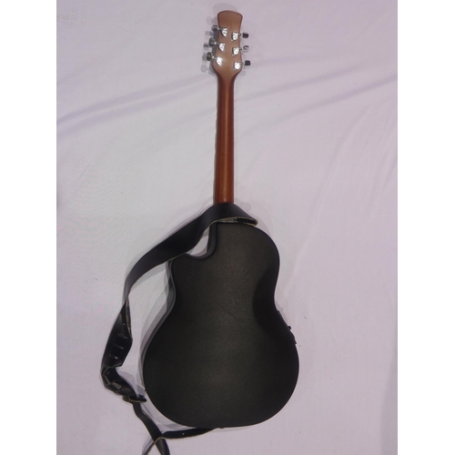 355 - Stagg acoustic bowl back guitar. Not available for in-house P&P