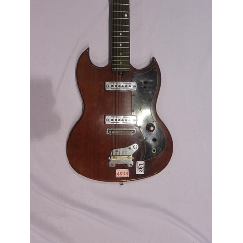 361 - Kay SG style electric guitar. Not available for in-house P&P