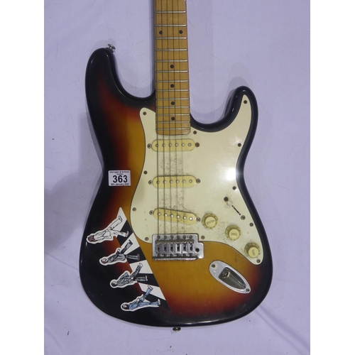 363 - Westfield strat style electric guitar. Not available for in-house P&P