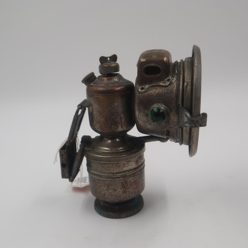 368 - Powell and Hamner panther carbide cycle lamp. UK P&P Group 2 (£20+VAT for the first lot and £4+VAT f... 