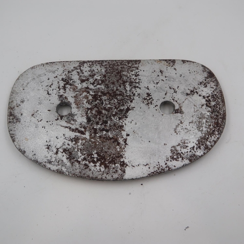 375 - Vintage railway wagon plate, L: 28 cm. Not available for in-house P&P