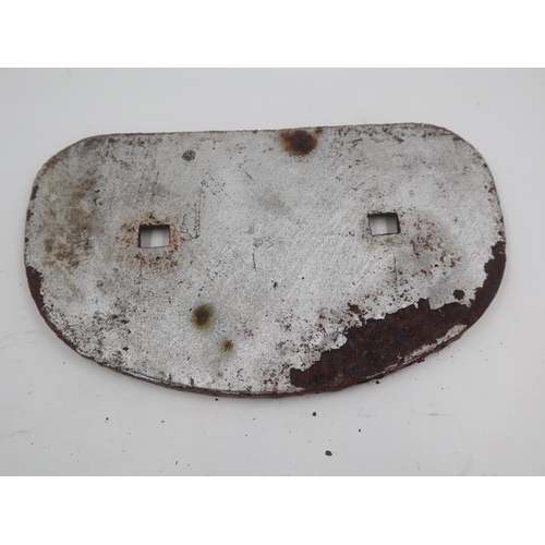 377 - Cast iron railway wagon plate, Charles Roberts 1950. UK P&P Group 2 (£20+VAT for the first lot and £... 