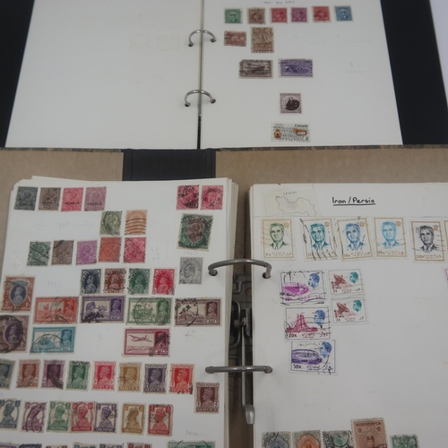 139 - Five folders and one stamp album of UK and world stamps. UK P&P Group 4 (£25+VAT per lot)