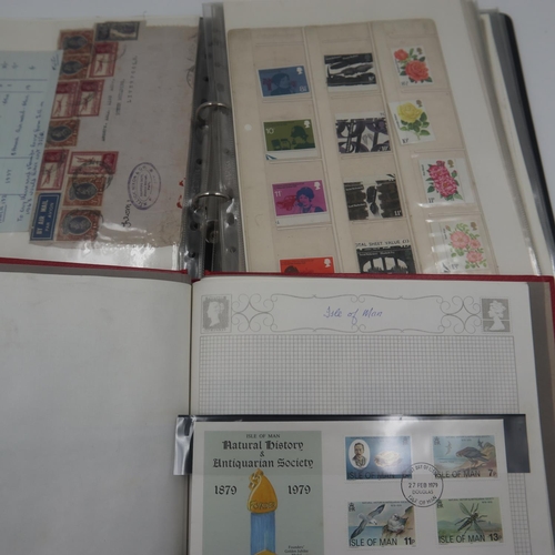 139 - Five folders and one stamp album of UK and world stamps. UK P&P Group 4 (£25+VAT per lot)