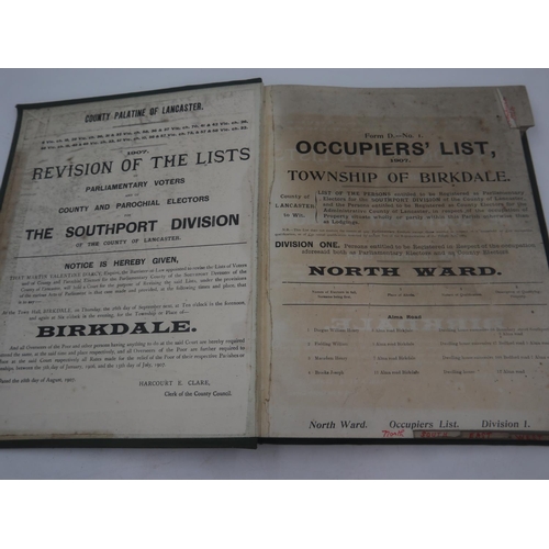 144 - Interesting collection of social history volumes pertaining to Birkdale in 1907/1908 including jury ... 